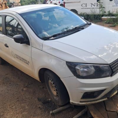 AUTOMOVEL VW/GOL 1.0L MC4, ALCOOL/GASOLINA, BRANCA, 2020/2021,  CHASSI: 9BWAG45U1MT020092, RENAVAM: 1227112278,  NO ESTADO EM QUE SE ENCONTRA.