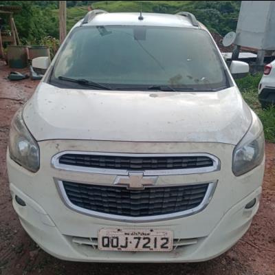 AUTOMOVEL CHEV/SPIN 1.8L MT LTZ, ALCOOL/GASOLINA, BRANCA, 2018/2018, CHASSI: 9BGJC7520JB233342, RENAVAM: 01153331907, NO ESTADO EM QUE SE ENCONTRA.
