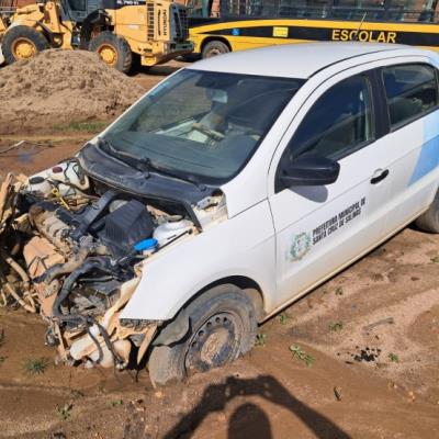 AUTOMOVEL VW/GOL 1.6L MB5, ALCOOL/GASOLINA, BRANCA, 2020/2021, CHASSI: 9BWAB45U8MT041701, RENAVAM: 1236503101, NO ESTADO EM QUE SE ENCONTRA.