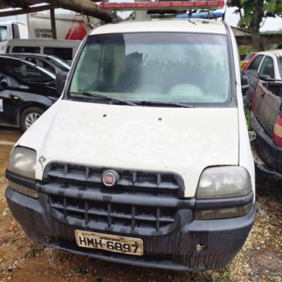 ESP/CAMINHONETE/AMBULANC, FIAT/DOBLO RONTAN AMB2, BRANCA, ALC/GASOL, 2009/2009, CHASSI: 9BD22315592015671, RENAVAM: 148707270, NO ESTADO EM QUE SE ENCONTRA.
