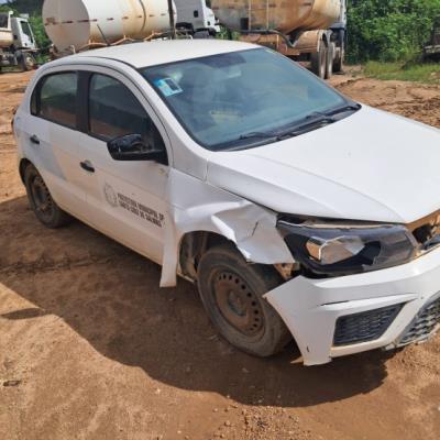 AUTOMOVEL VW/GOL 1.6L MB5, ALCOOL/GASOLINA, BRANCA, 2020/2021, CHASSI: 9BWAB45U7MT041432, RENAVAM: 1236502563, NO ESTADO EM QUE SE ENCONTRA.