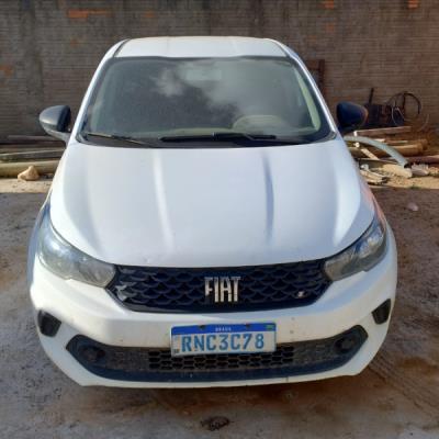 AUTOMOVEL FIAT/ARGO 1.0, 2021/2021, ALC/GASOL, BRANCA, CHASSI: 9BD358A1NMYL15601, RENAVAM: 01264303618, NO ESTADO EM QUE SE ENCONTRA.