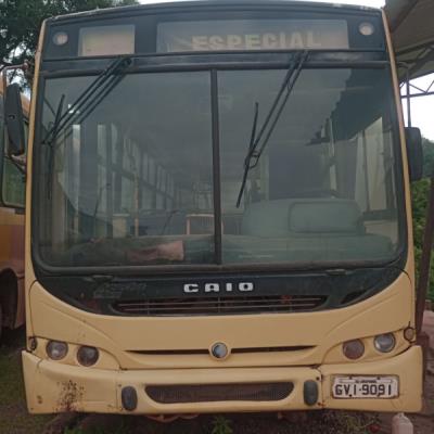 ONIBUS M.BENZ/CAIO APACHES21 U, DIESEL, BEGE, 2002/2002, CHASSI: 9BM3840672B303504, RENAVAM: 00789322889, NO ESTADO EM QUE SE ENCONTRA.