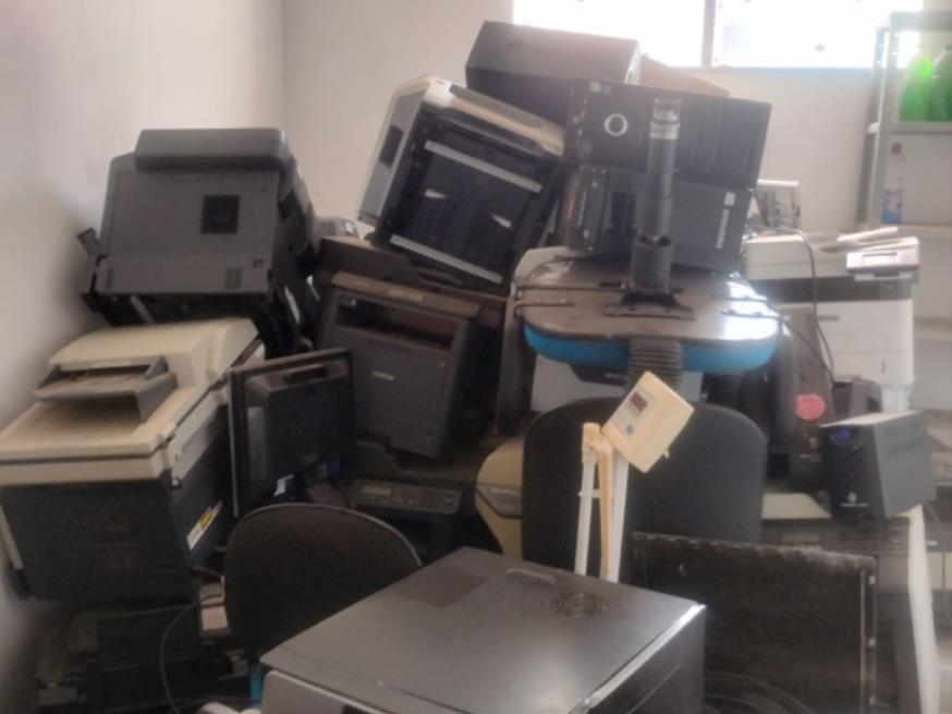 Foto ilustrativa 1 - LOTE CONTENDO MATERIAIS DE INFORMÁTICA E ELETROELETRÔNICOS NO ESTADO EM QUE SE ENCONTRA.