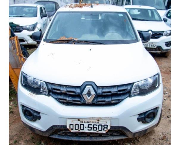 Foto de PAS/AUTOMOVEL RENAULT/KWID LIFE 10MT, ALCOOL/GASOLINA, 2018/2019, BRANCA, PLACA: QOO-5608, RENAVAM:01155655513, CHASSI: 93YRBB009KJ399176, NO ESTADO EM QUE SE ENCONTRA.