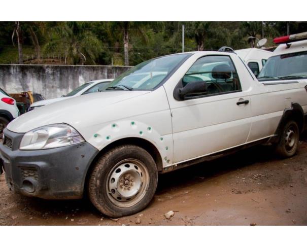 Foto de CAR/CAMINHONETE/C.ABERT FIAT/STRADA WORKING, ALCOOL/GASOLINA, 2014/2015,BRANCA, PLACA: PUD-9122, RENAVAM: 01011766393, CHASSI: 9BD578141F7833476, NO ESTADO EM QUE SE ENCONTRA.
