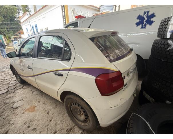Foto de AUTOMOVEL VW/GOL 1.0L MC4, ALCOOL/GASOLINA, BRANCA, 2018/2019, CHASSI: 9BWAG45U1KT096361, RENAVAM:01177283120 , NO ESTADO EM QUE SE ENCONTRA.