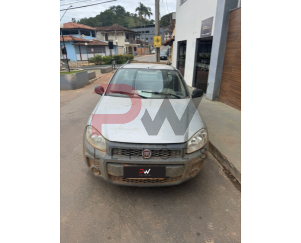 Foto de FIAT/STRADA WORKING, ALCOOL/GASOLINA, PRATA, 2015/2015, CHASSI: ...45316, NO ESTADO EM QUE SE ENCONTRA.