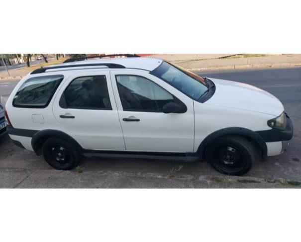 Foto de PASSAGEIRO / AUTOMOVEL FIAT/PALIO WK ADVEN FLEX, 2006/2006, ALC/GASOL, BRANCA, PLACA MQM - 2272, RENAVAM: 00881728705, CHASSI: 9BD17309C64171943, NO ESTADO EM QUE SE ENCONTRA.