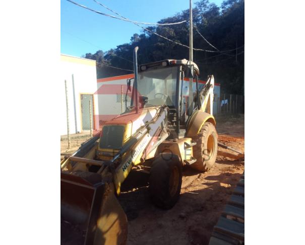 Foto de RETROESCAVADEIRA NEW HOLLAND LB110, NO ESTADO EM QUE SE ENCONTRA.