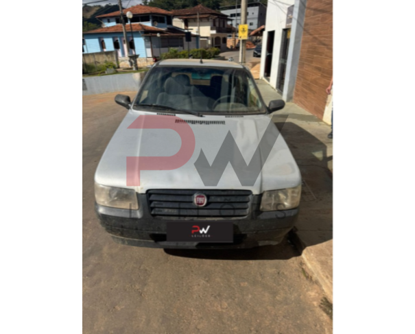 Foto de FIAT/UNO MILLE FIRE, FLEX, ALCOOL/GASOLINA, PRATA, 2007/2008, CHASSI: ...67811, NO ESTADO EM QUE SE ENCONTRA. 