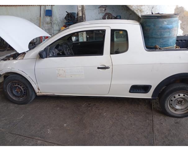 Foto de ESP/CAMINHONETE VW/SAVEIRO 1.6 CE, ACOOL/GASOLLINA, BRANCA, 2009/2010, CHASSI: ...074106, NO ESTADO EM QUE SE ENCONTRA.
