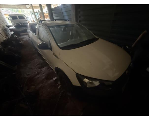 Foto de CAMINHONETE VW/NOVA SAVEIRO RB MBVS, ALCOOL/GASOLINA, BRANCA, 2018/2019, CHASSI: 9BWKB45UXKP020424, RENAVAM: 01161669148, NO ESTADO EM QUE SE ENCONTRA.