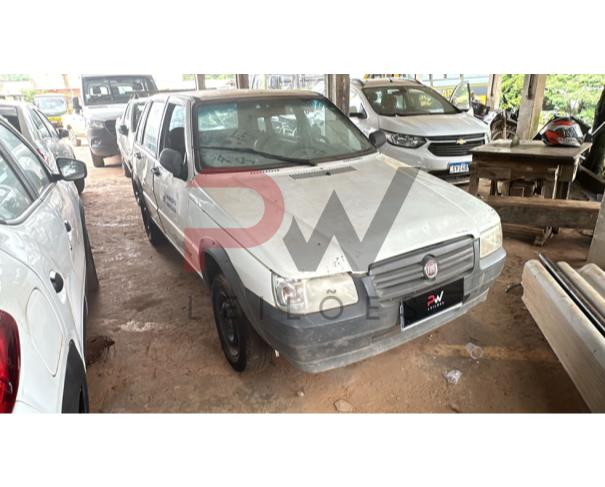 Foto de AUTOMOVEL FIAT/UNO MILLE WAY ECON, ALCOOL/GASOLINA, BRANCA, 2013/2013, CHASSI: ...26849,  NO ESTADO EM QUE SE ENCONTRA.