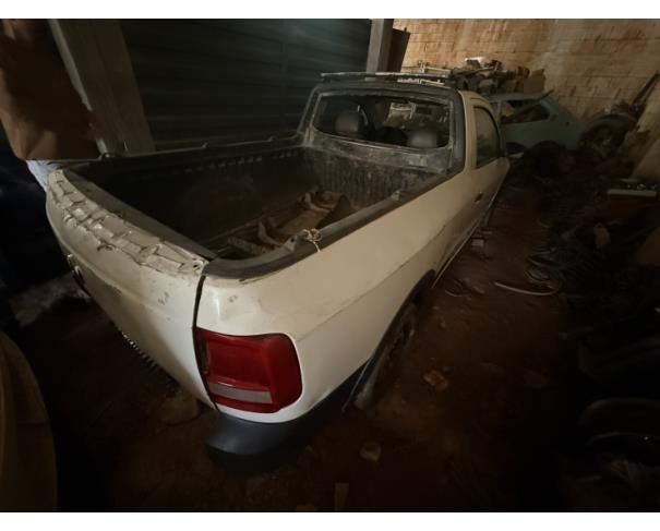 Foto de CAMINHONETE VW/NOVA SAVEIRO RB MBVS, ALCOOL/GASOLINA, BRANCA, 2018/2019, CHASSI: 9BWKB45UXKP020424, RENAVAM: 01161669148, NO ESTADO EM QUE SE ENCONTRA.