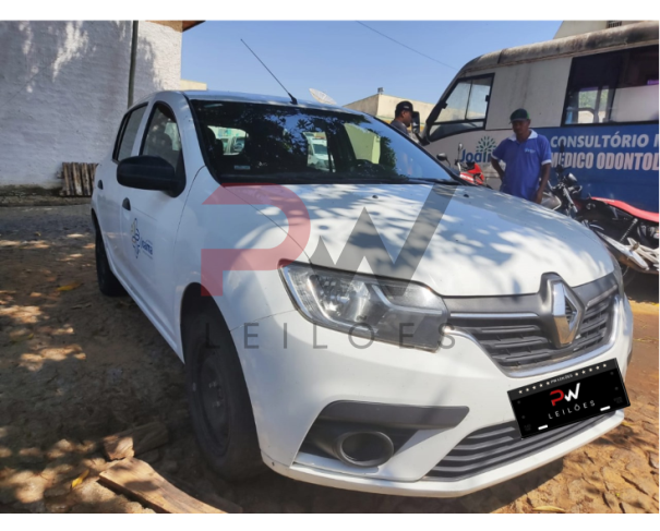 Foto de PASSAGEIRO / AUTOMOVEL RENAULT/SANDERO LIFE10MT, ALCOOL/GASOLINA, BRANCA, 2020/2021,NO ESTADO EM QUE SE ENCONTRA. 