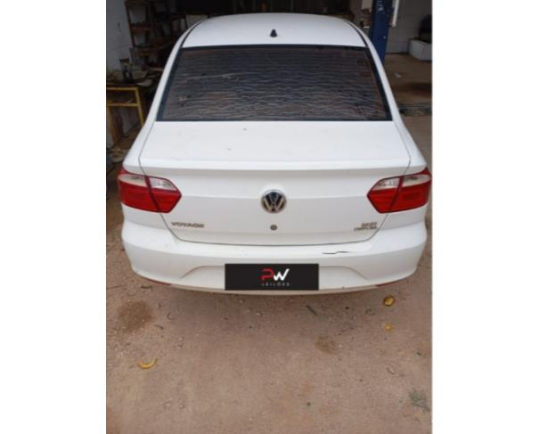 Foto de PAS/AUTOMOVEL VW/ NOVO  VOYAGE TL MBV, ALCOOL/GASOLINA, BRANCA, 2017/2018, CHASSI: ...77734, NO ESTADO EM QUE SE ENCONTRA.