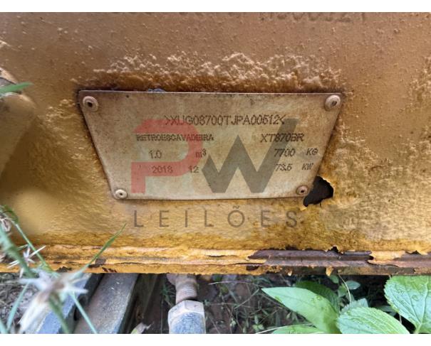 Foto de RETROESCAVADEIRA XCMG, XT870BR, SÉRIE XUG08700TJPA00512, ANO 2018, NO ESTADO EM QUE SE ENCONTRA.