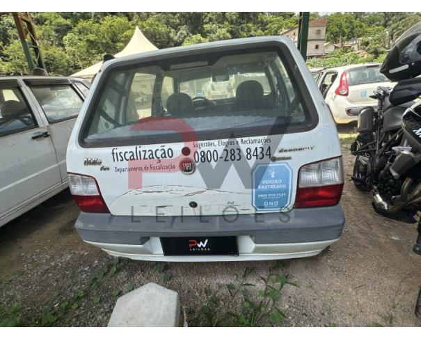 Foto de AUTOMOVEL FIAT/UNO MILLE ECONOMY, ALCOOL/GASOLINA, BRANCA, 2009/2010, CHASSI: ...93864, NO ESTADO EM QUE SE ENCONTRA.