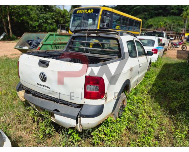 Foto de CAMINHONETE, VW/SAVEIRO CD TL MB, BRANCA, 2014/2015, ALCOOL/GASOLINA, RENAVAM: 01021954982, CHASSI: 9BWJB45U1FP091951, NO ESTADO EM QUE SE ENCONTRA.