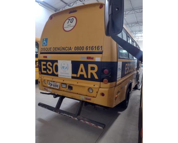 Foto de PASSAGEIRO ONIBUS, MPOLO/VOLARE V8L 4X4 EO, 2012/2013, AMARELA, DIESEL, PLACA PEM-6I96, RENAVAM: 00541051075, CHASSI: 93PB58M1MDC044671, NO ESTADO EM QUE SE ENCONTRA.