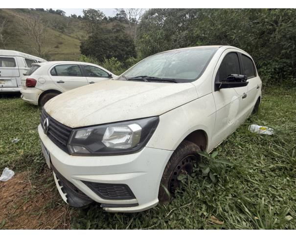 Foto de AUTOMOVEL VW/GOL 1.0L MC4, ALCOOL/GASOLINA, BRANCA, 2020/2021, CHASSI: 9BWAG45U2MT032459, RENAVAM: 01234447476, NO ESTADO EM QUE SE ENCONTRA.