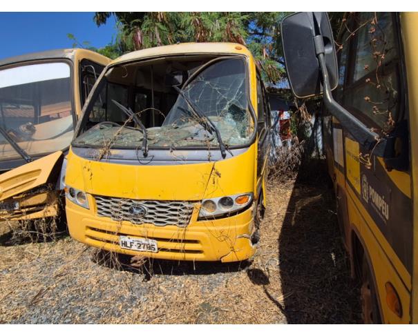 Foto de ONIBUS MARCOPOLO/VOLARE V8L ESC, DIESEL, AMARELA, 2009/2009, CHASSI: 93PB42G3P9C030214, RENAVAM: 00191834750, NO ESTADO EM QUE SE ENCONTRA. 