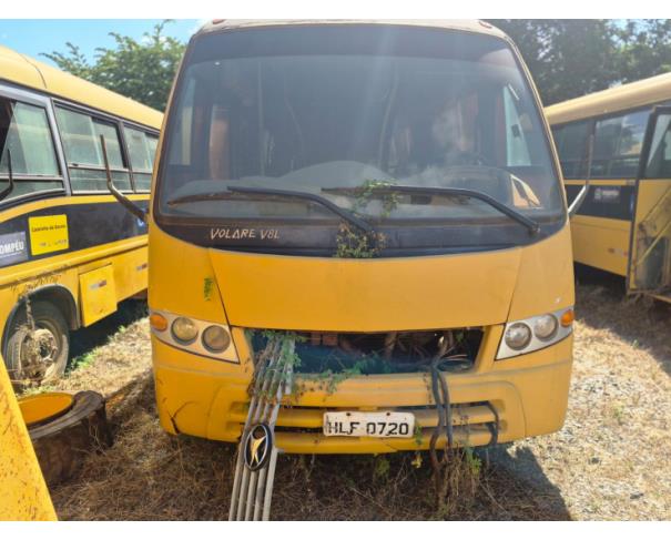 Foto de ONIBUS MARCOPOLO/VOLARE V8L ESC, DIESEL, AMARELA, 2009/2009, CHASSI: 93PB42G3P9C030042, RENAVAM: 00150807694, NO ESTADO EM QUE SE ENCONTRA. 