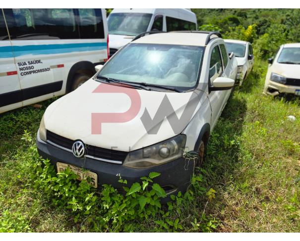 Foto de CAMINHONETE, VW/SAVEIRO CD TL MB, BRANCA, 2014/2015, ALCOOL/GASOLINA, RENAVAM: 01021954982, CHASSI: 9BWJB45U1FP091951, NO ESTADO EM QUE SE ENCONTRA.