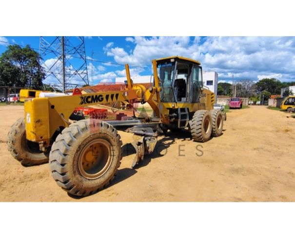 Foto de MOTONIVELADORA XCMG GR1803BR, AMARELA, XUG01803CJPB00359, ANO 2019,  NO ESTADO EM QUE SE ENCONTRA.