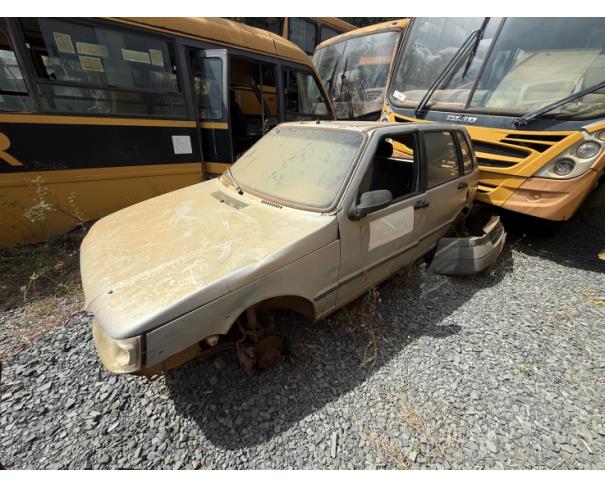 Foto de AUTOMOVEL FIAT/UNO MILLE ECONOMY, ALCOOL/GASOLINA, PRATA, 2009/2010, CHASSI: 9BD15822AA6318722, RENAVAM: 00159038235, NO ESTADO EM QUE SE ENCONTRA. Obs: Chassi corroído.