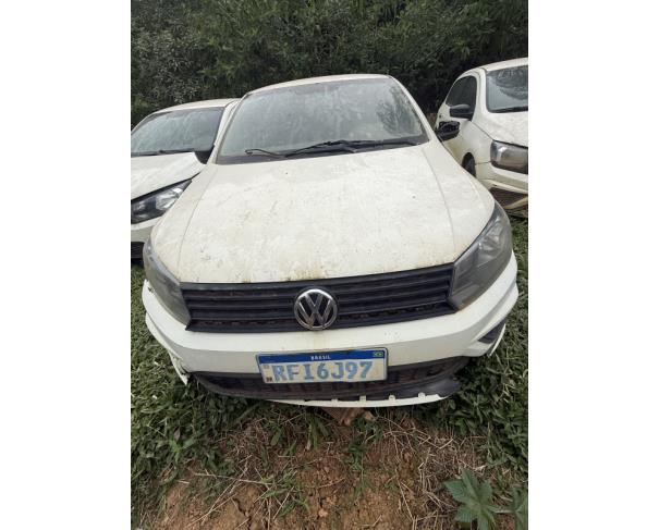 Foto de AUTOMOVEL VW/GOL 1.0L MC4, ALCOOL/GASOLINA, BRANCA, 2020/2021, CHASSI: 9BWAG45U2MT032459, RENAVAM: 01234447476, NO ESTADO EM QUE SE ENCONTRA.