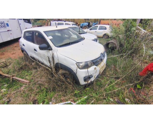 Foto de AUTOMOVEL RENAULT/KWID ZEN 10MT, ALCOOL/GASOLINA, BRANCA, 2018/2019, CHASSI: 93YRBB009KJ709553, RENAVAM: 01172133082, NO ESTADO EM QUE SE ENCONTRA.