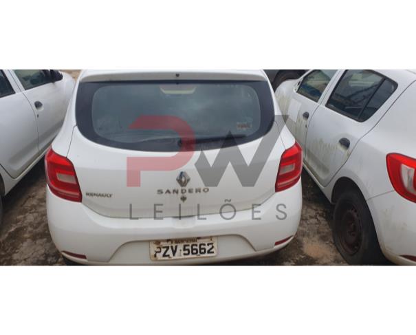 Foto de PASSAGEIRO / AUTOMOVEL RENAULT/SANDERO AUTH 10, ALCOOL/GASOLINA, BRANCA, 2017/2018, PLACA PZV-5662, CHASSI: 93Y5SRF84JJ864391, RENAVAM: 01120119240, NO ESTADO EM QUE SE ENCONTRA. 