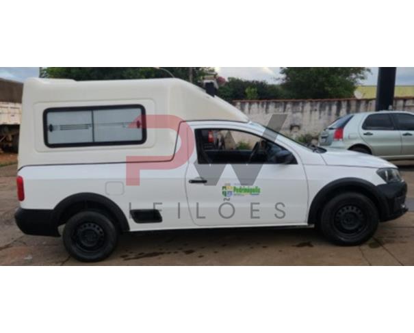 Foto de CAMINHONE VW/SAVEIRO CS ST MB, ALCOOL/GASOLINA, BRANCA, 2014/2015, CHASSI: ...68995, NO ESTADO EM QUE SE ENCONTRA.
