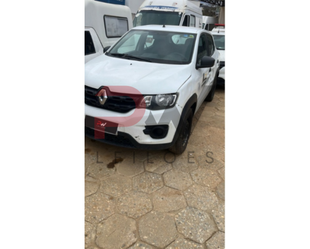 Foto de AUTOMOVEL RENAULT/KWID ZEN 10MT, ALCOOL/GASOLINA, BRANCA, 2021/2022, CHASSI: 93YRBB00XNJ035613, RENAVAM: 01287226067, NO ESTADO EM QUE SE ENCONTRA.