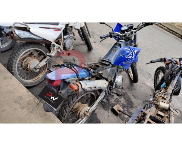 Foto de MOTOCICLE YAMAHA/XTZ 125E, GASOLINA, AZUL, 2013/2014, CHASSI: ...35203,  NO ESTADO EM QUE SE ENCONTRA.
