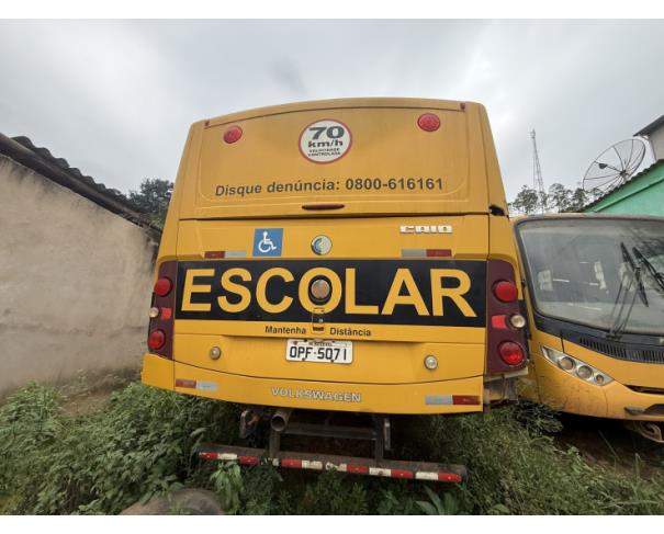 Foto de ONIBUS VW/15.190 EOD E.S.ORE, DIESEL, AMARELA, 2012/2013, CHASSI: 9532E82W0DR304968, RENAVAM: 00507283481, NO ESTADO EM QUE SE ENCONTRA.
