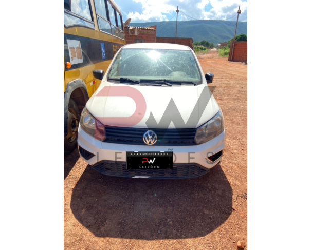 Foto de PAS/AUTOMOVEL VW/GOL 1.0L MC4, ALCOOL/GASOLINA, ANO/MOD 2019/2020, COR BRACA, NO ESTADO EM QUE SE ENCONTRA.