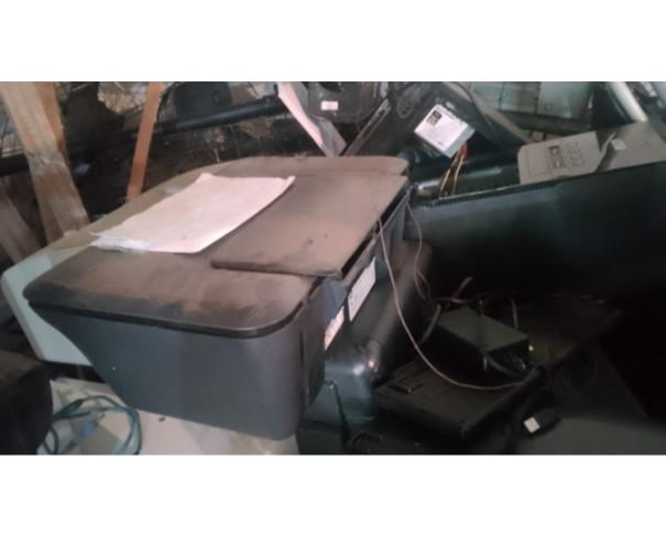 Foto de LOTE CONTENDO ELETRÔNICOS, TAIS COMO: NOTEBOOK, TELEVISÃO, IMPRESSORA, TECLADOS, ENTRE OUTROS.