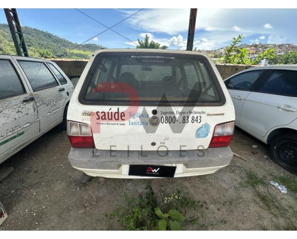 Foto de AUTOMOVEL FIAT/UNO MILLE ECONOMY, ALCOOL/GASOLINA, BRANCA, 2011/2012, CHASSI: ....03220, NO ESTADO EM QUE SE ENCONTRA.