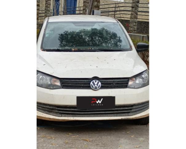 Foto de PAS/AUTOMOVEL VW/ VOYAGE TL MA, ALCOOL/GASOLINA, BRANCA, 2014/2015, CHASSI: ...27654, NO ESTADO EM QUE SE ENCONTRA.