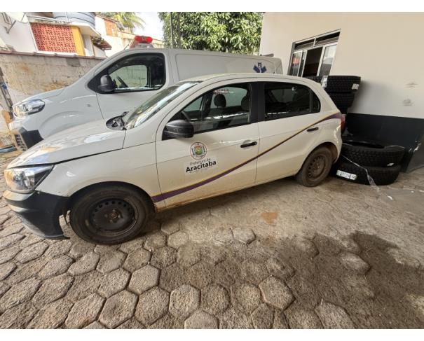 Foto de AUTOMOVEL VW/GOL 1.0L MC4, ALCOOL/GASOLINA, BRANCA, 2018/2019, CHASSI: 9BWAG45U1KT096361, RENAVAM:01177283120 , NO ESTADO EM QUE SE ENCONTRA.