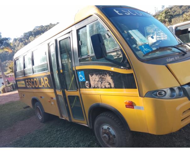 Foto de ONIBUS MPOLO/VOLARE V8L 4X4 EO, DIESEL, AMARELA, 2013/2014, CHASSI: 93PB58M1MEC050591, RENAVAM: 00997684518, NO ESTADO EM QUE SE ENCONTRA.
