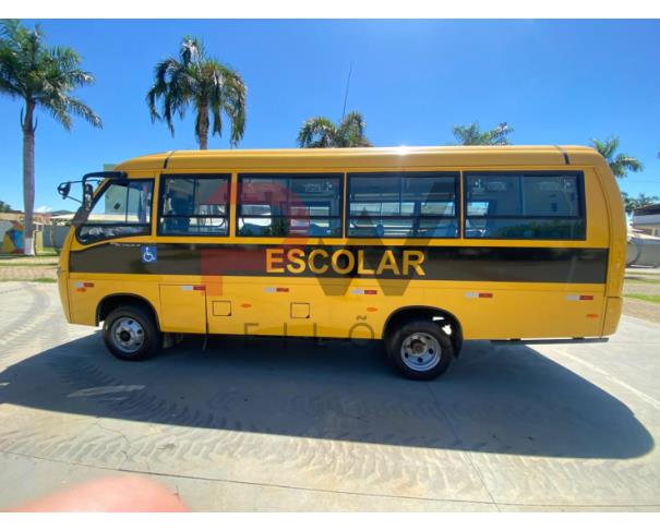 Foto de ONIBUS MARCOPOLO/VOLARE V8L EO, RENAVAM Nº 01339981359, CHASSI Nº 93PB54M10PC070599, ANO FABRICAÇÃO 2022, ANO MODELO 2023, COR AMARELA, DIESEL, 152 CV, VEÍCULO DE 30 PASSAGEIROS, NO ESTADO EM QUE SE ENCONTRA.