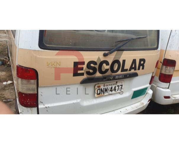 Foto de PASSAGEIRO / MICROONIBUS I/JINBEI VKNVAN, GASOLINA, BRANCA, 2015/2016, PLACA QNM-4477, CHASSI: LSYHDAAB3GK018732, RENAVAM: 01133170878, NO ESTADO EM QUE SE ENCONTRA.