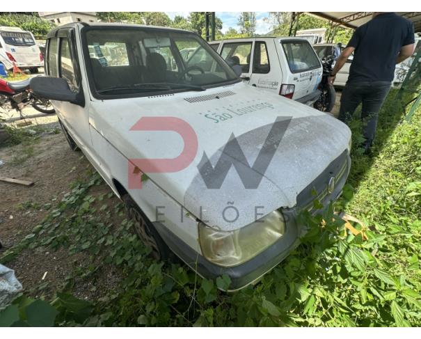 Foto de AUTOMOVEL FIAT/UNO MILLE ECONOMY, ALCOOL/GASOLINA, BRANCA, 2011/2012, CHASSI: ....03220, NO ESTADO EM QUE SE ENCONTRA.