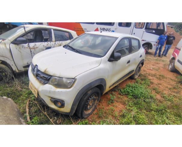 Foto de AUTOMOVEL RENAULT/KWID ZEN 10MT, ALCOOL/GASOLINA, BRANCA, 2019/2020, CHASSI: 93YRBB009LJ996961, RENAVAM: 01197085375, NO ESTADO EM QUE SE ENCONTRA.
