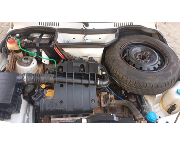 Foto de AUTOMOVEL FIAT/UNO MILLE WAY ECON, ALCOOL/GASOLINA, BRANCA, 2013/2013, CHASSI: 9BD15844AD6860476, RENAVAM: 00558896936, NO ESTADO EM QUE SE ENCONTRA.
