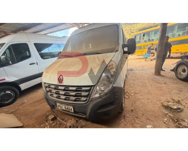 Foto de MICROONIB RENAULT/MASTER EUR STDL2, DIESEL, BRANCA, 2014/2015, CHASSI: 93YVE34MCFJ413974, RENAVAM: 01055147508, NO ESTADO EM QUE SE ENCONTRA.